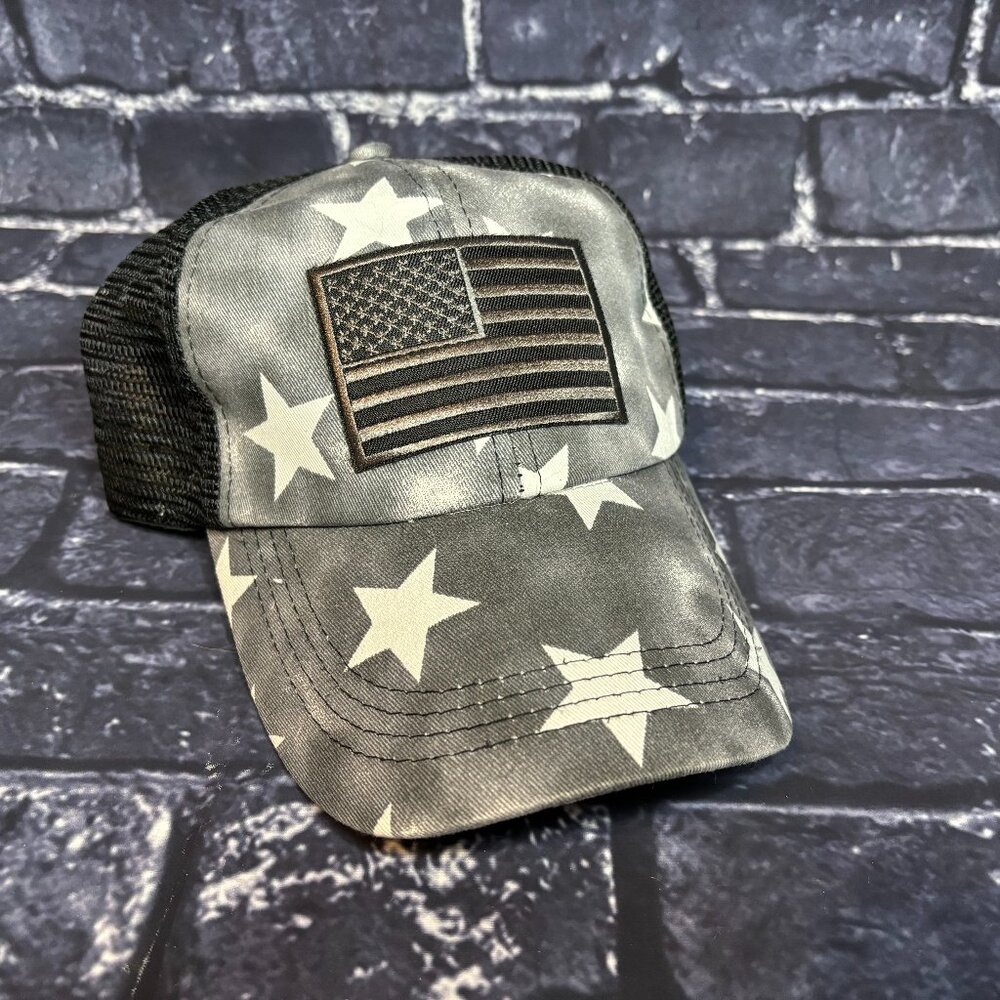 America Ponytail Cap